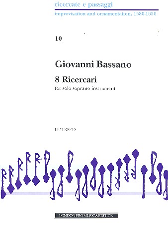 8 RICERCARI FOR SOLO TREBLE