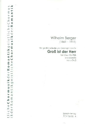 Groß ist der Herr op.54,3
