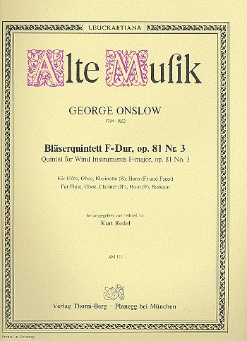 Quintett F-Dur op.81,3