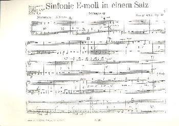 Sinfonie e-Moll in einem Satz op.12