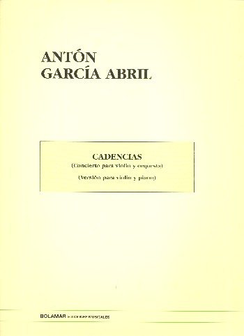 Cadencas from the Conerto fro Violin and Orchestra
