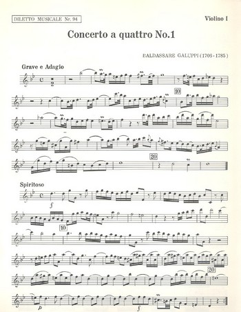 Concerto a quattro g-Moll Nr.1