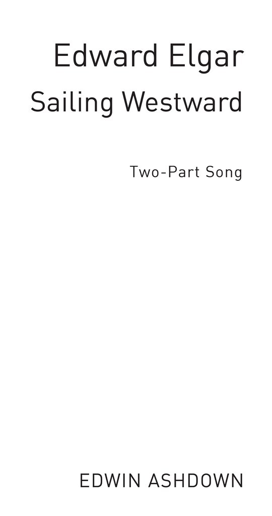 Sailing Westward for 2-part schorus