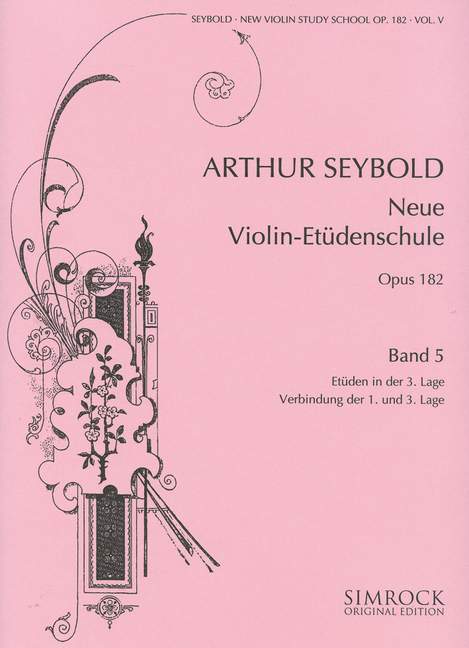 Neue Violin-Etüden-Schule op.182 Bd. 5 - Etüden in der 3. Lage