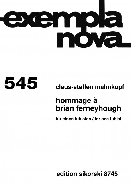 Hommage à Brian Ferneyhough
