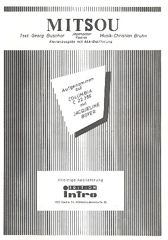 Mitsou: Einzelausgabe