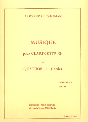 MUSIQUE POUR CLARINETTE SIB ET