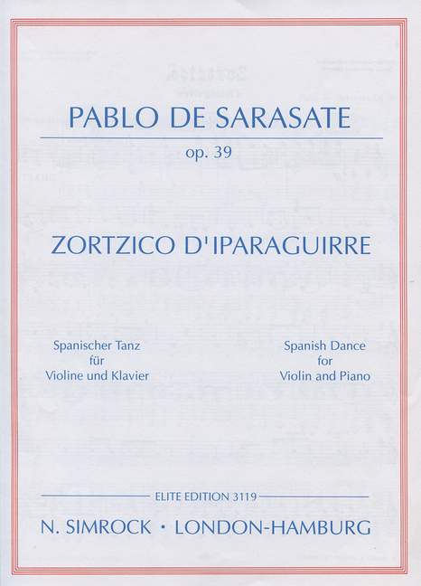 Zortzico op.39 Danse espagnole