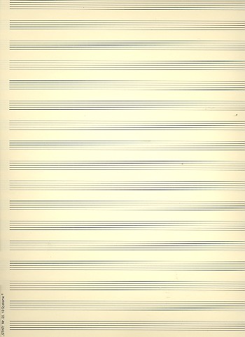 Notenpapier Quart-Format hoch 18 Systeme