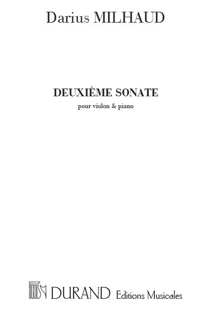 Sonate no.2 op.40 pour violon