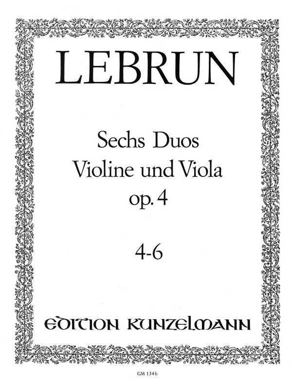 6 Duos Band 2 op.4,4-6