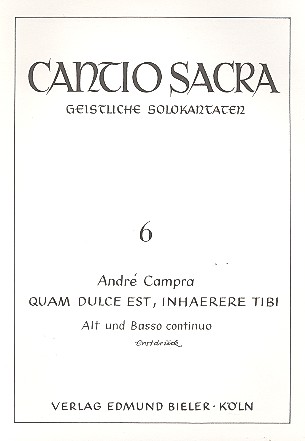 Quam dulce est inhaerere tibi