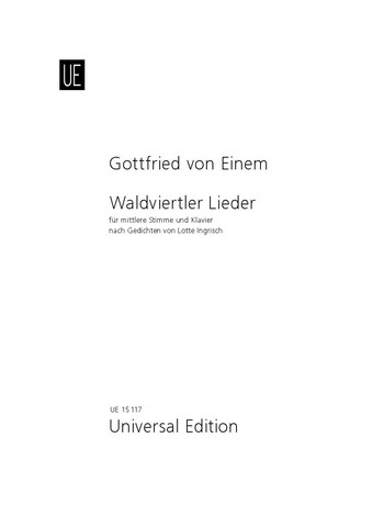 Waldviertler Lieder op.71