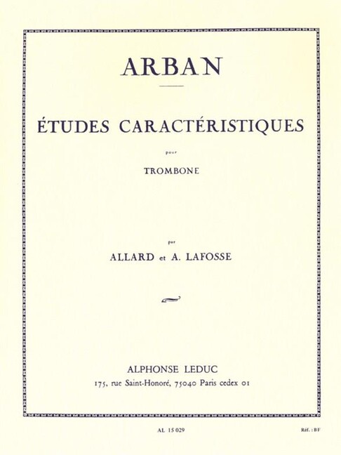 Etudes caracteristiques