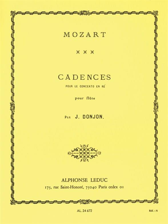 3 cadences pour le concerto re majeur