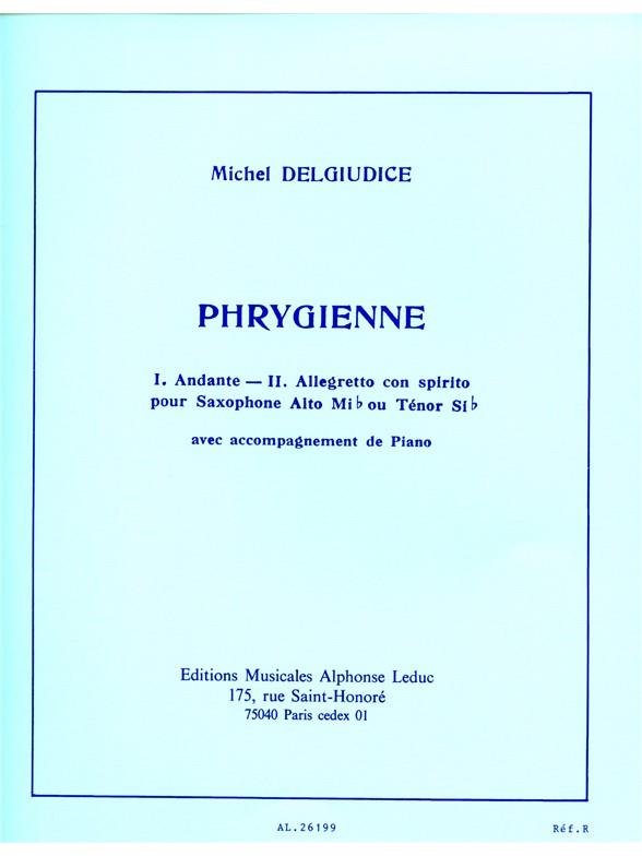 Phrygienne pour saxophone alto