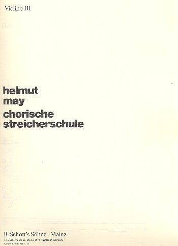 Chorische Streicherschule für den Anfang
