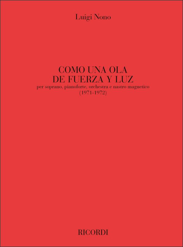 COMO UNA OLA DE FUERZA PER SOPRA-