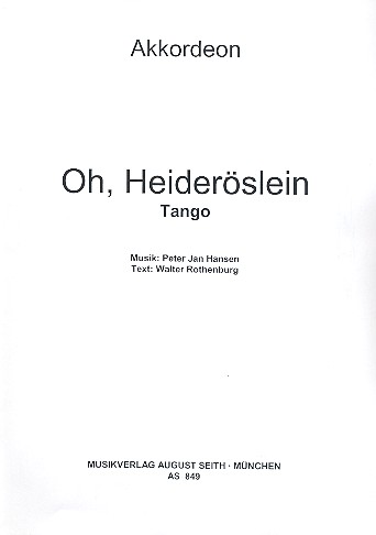 O Heideröslein: Einzelausgabe