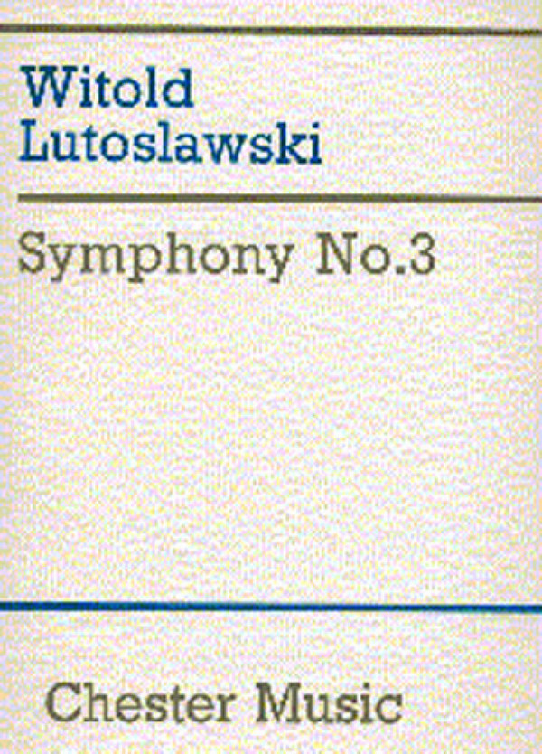 Symphony no.3 for orchestra