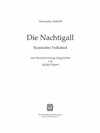 Die Nachtigall 