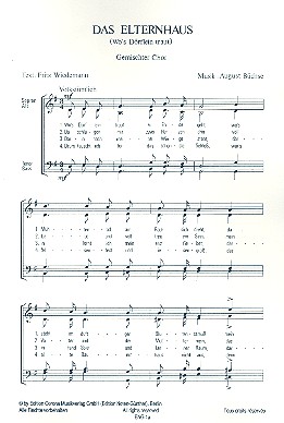 Das Elternhaus für gem Chor