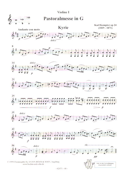 Pastoralmesse G-Dur op.24