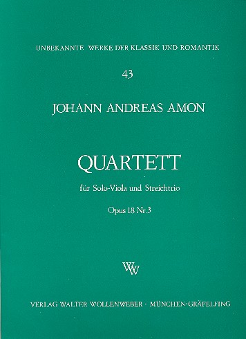Quartett op.18,3 für Viola und