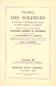 Solfège des solfèges vol.5c