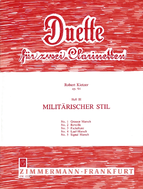 Duette op.94 Band 3 Militärischer Stil