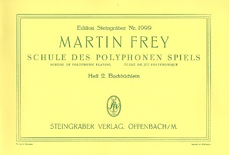 Schule des polyphonen Spiels op.32 Band 2