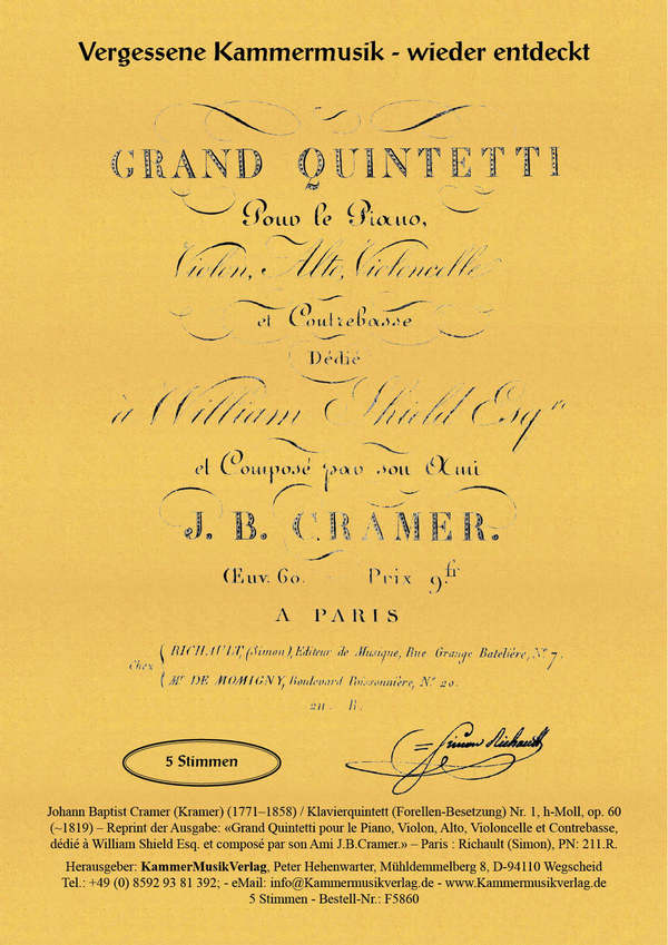 Quintett h-Moll Nr.1 op.60