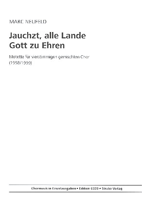 Jauchzt alle Lande Gott zu Ehren