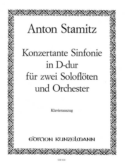 Konzertante Sinfonie D-Dur für 2 Flöten und Orchester