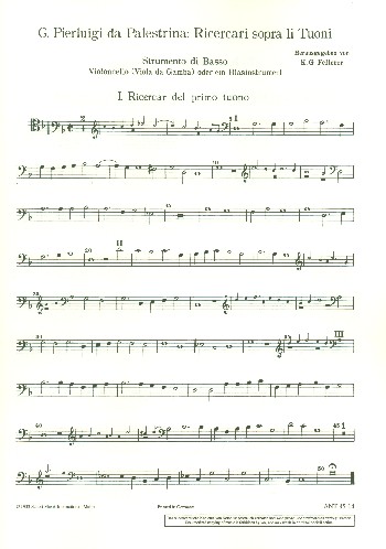 Ricercari sopra li tuoni a quattro