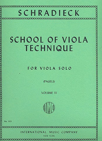 School of Viola Technique vol.3