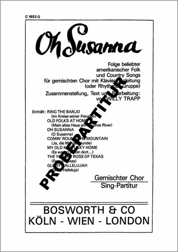 Oh Susanna - American Folksong Medley