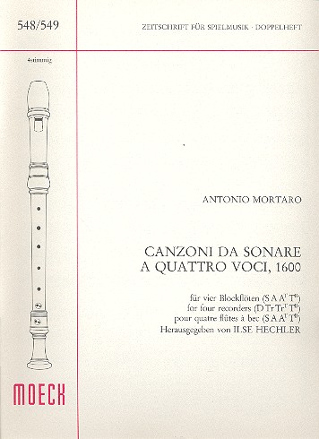 Canzoni da sonare a 4 voci