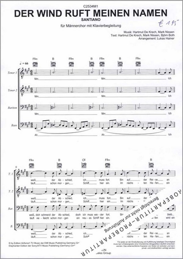 Der Wind ruft meinen Namen