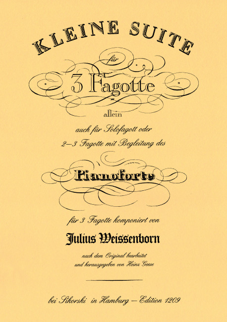 Kleine Suite für 3 Fagotte oder