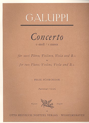 Concerto e-Moll für 2 Flöten