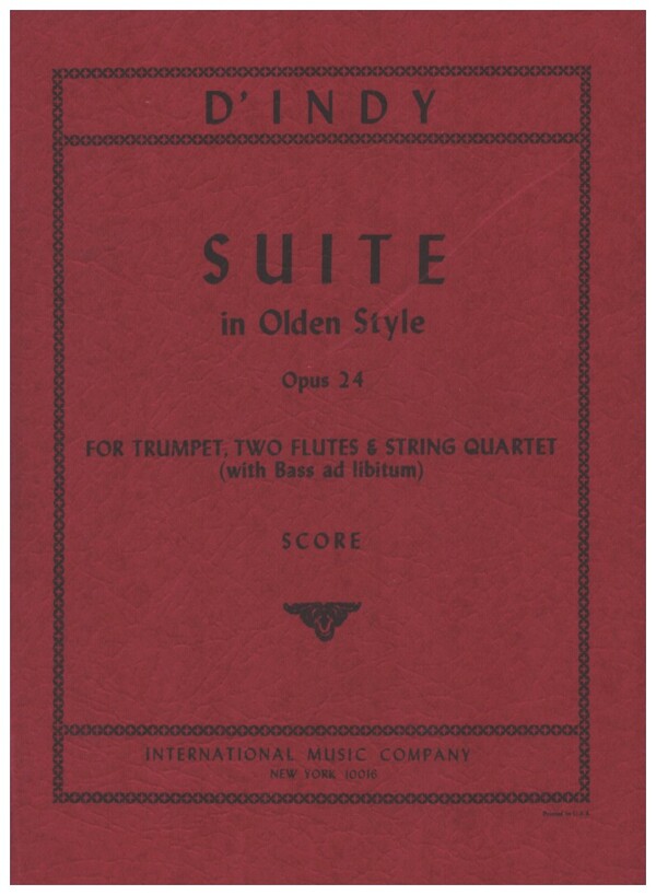 Suite in olden style op. 24