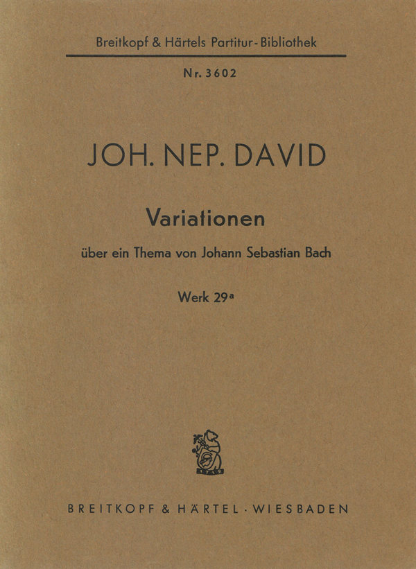 Variationen über ein Thema von Bach op.29a