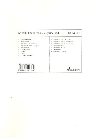 Humoreske / Zigeunerlied op. 101/7 und 55/4
