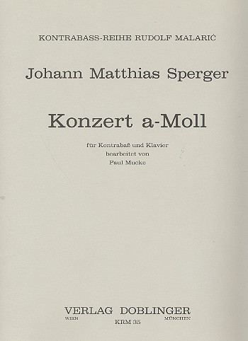 Konzert a-Moll Nr. für Kontrabaß und