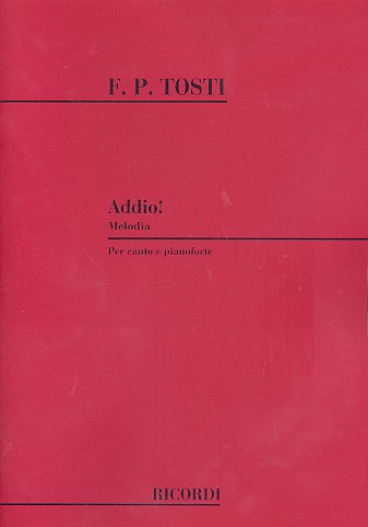 Addio per soprano o tenore e