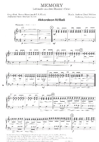 Memory - Leitmotiv aus dem Musical "Cats"