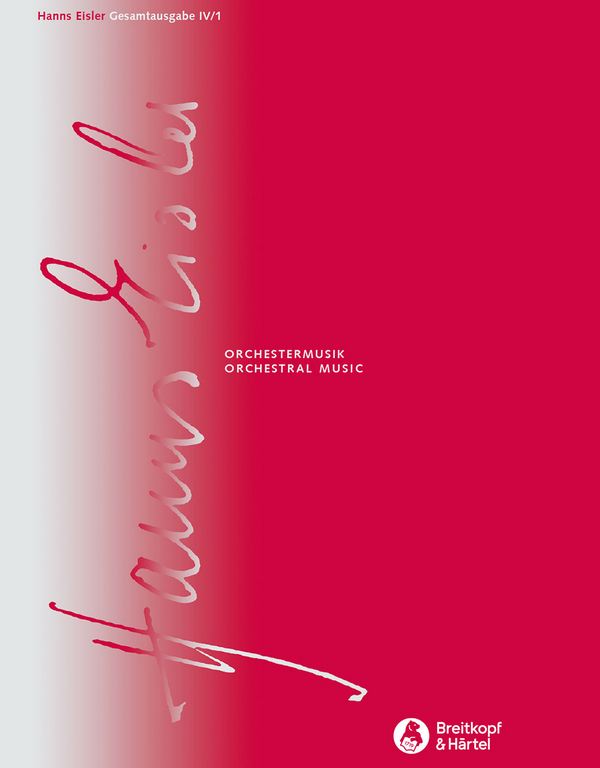 SON511 Hanns Eisler Gesamtausgabe Serie 4 Band 1