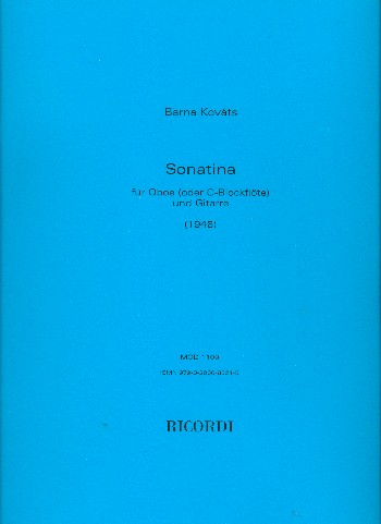 Sonatina für Oboe (Blockflöte in C)