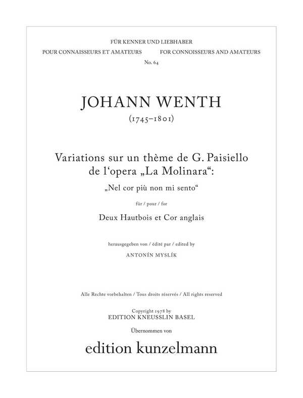 Variationen über ein Thema von Giovanni Paisiello